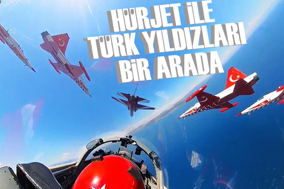 HÜRJET ile Türk Yıldızları ndan nefes kesen gösteri