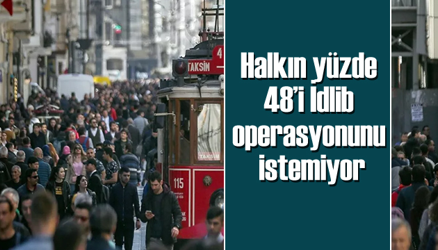 Halkın yüzde 48’i İdlib operasyonunu istemiyor