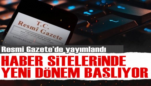 İnternet siteleri için Basın İlan Kurumu kararı Resmi Gazete'de