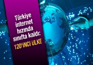 Türkiye internet hızında sınıfta kaldı: 120'inci ülke