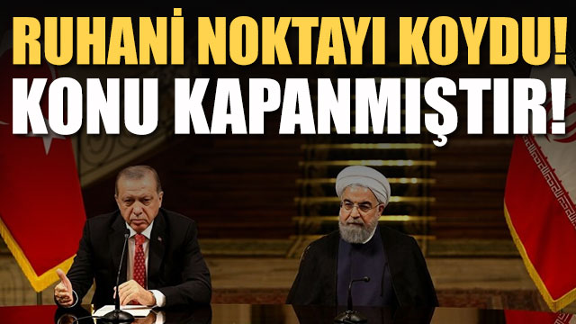 Ruhani noktayı koydu: Konu kapanmıştır