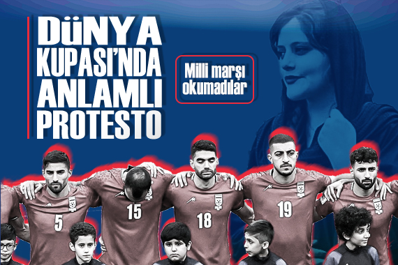 İran Milli Futbol Takımı ndan, Mahsa Amini protestolarına destek!