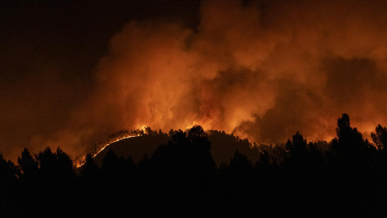 İspanya da orman yangınları iki gündür devam ediyor