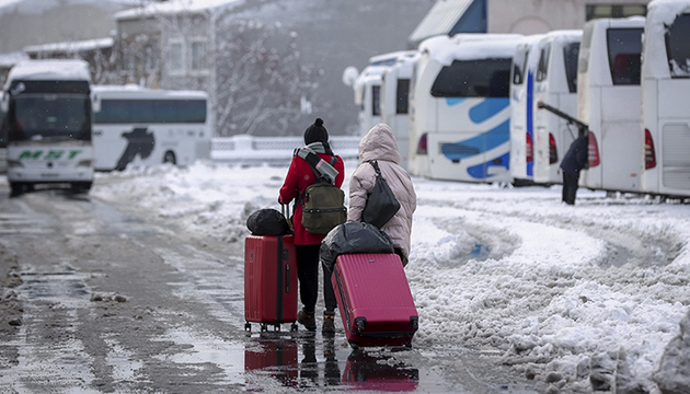 Otogardan çıkışlar yarın sabaha kadar durduruldu!