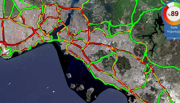 Trafik çilesi: Yoğunluk yüzde 90