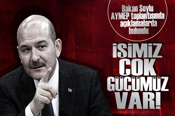 Bakan Soylu, AYMEP toplantısında, doğal afetlerle ilgili yapılan çalışmalardan bahsetti!