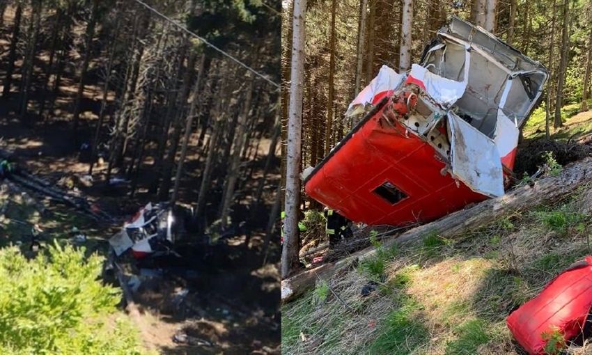 İtalya’da teleferik kazası: 9 ölü