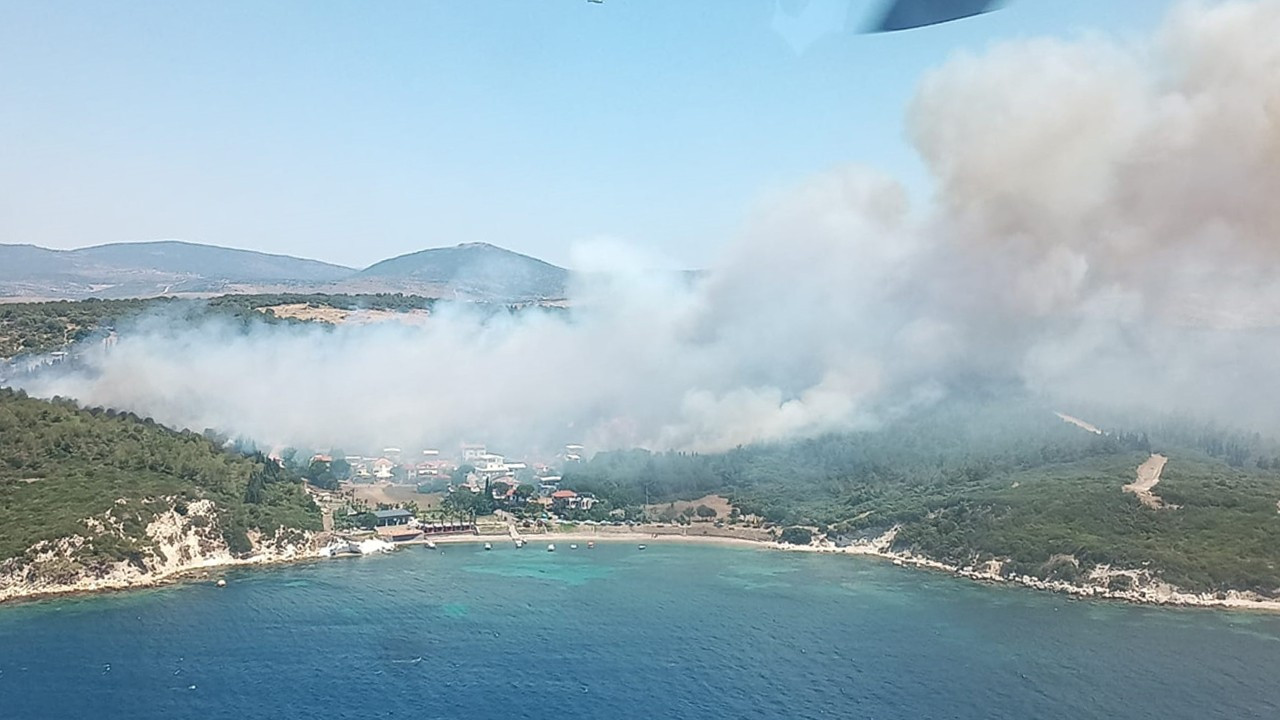 İzmir de orman yangını