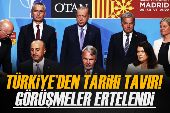 Türkiye-İsveç-Finlandiya nın NATO görüşmeleri ertelendi