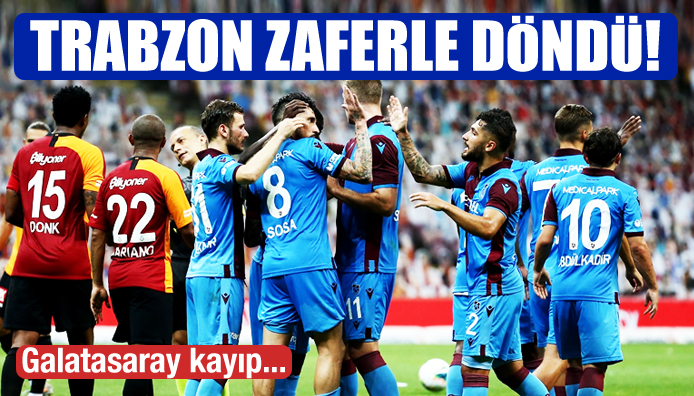 Trabzonspor, İstanbul dan zaferle döndü!