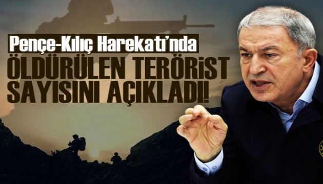Pençe Kilit Harekatı'nda 480 terörist etkisiz hale getirildi