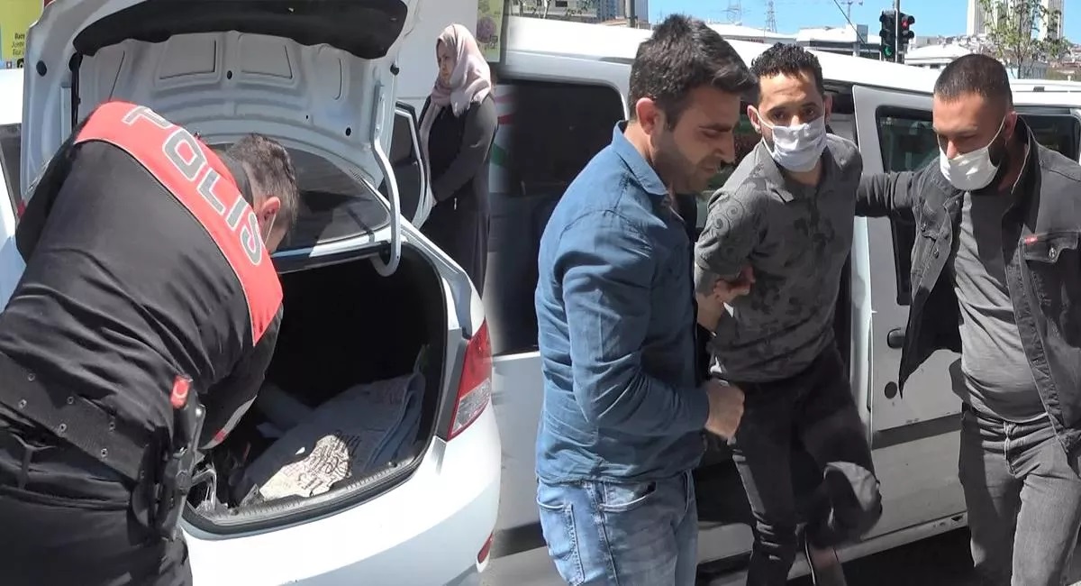 Suriyeli şüpheli bagajda yakalandı!
