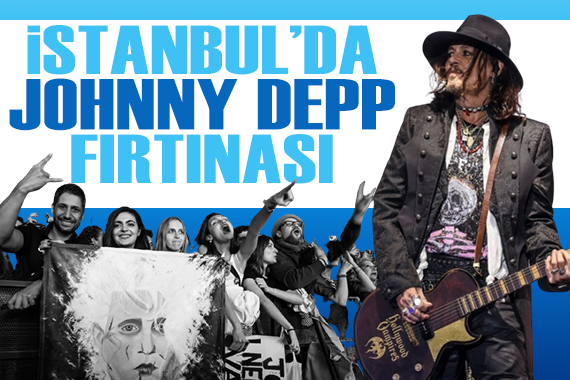 İstanbul da Johnny Depp fırtınası esti!