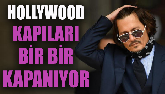Johnny Depp e Hollywood kapıları bir bir kapanıyor