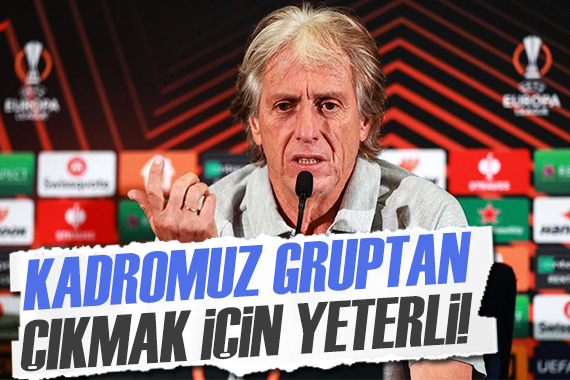 Jorge Jesus: Gruptan çıkmak için yeterli kadromuz var!