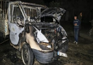 Tartıştığı kardeşinin kamyonetini yaktı!