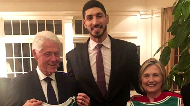 Clinton, Enes Kanter i misafir etti