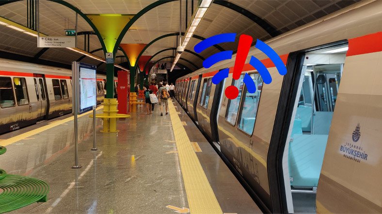 İstanbul metrosunda ücretsiz internet dönemi