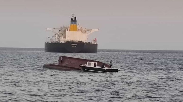 Adana da tankerle çarpışan balıkçı teknesi alabora oldu: 5 ölü