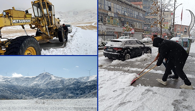 Doğuda kar yağışı etkili oldu