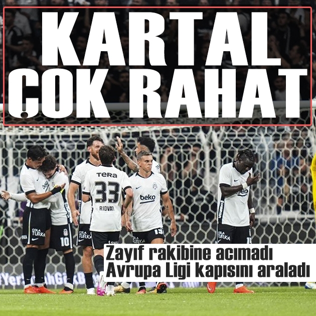 Beşiktaş Zalgiris'i rahat geçti: Avrupa Ligi'ne 1 maç kaldı