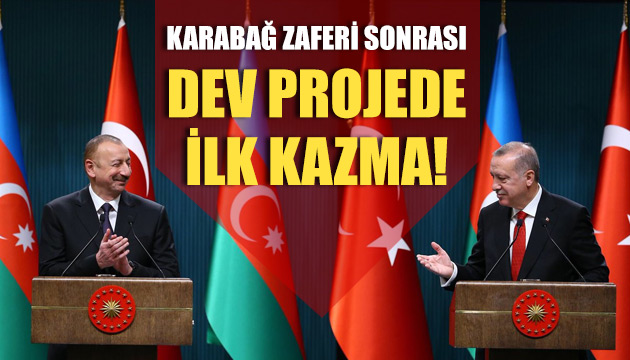 Türkiye-Nahçıvan doğal gaz projesinde ilk kazma