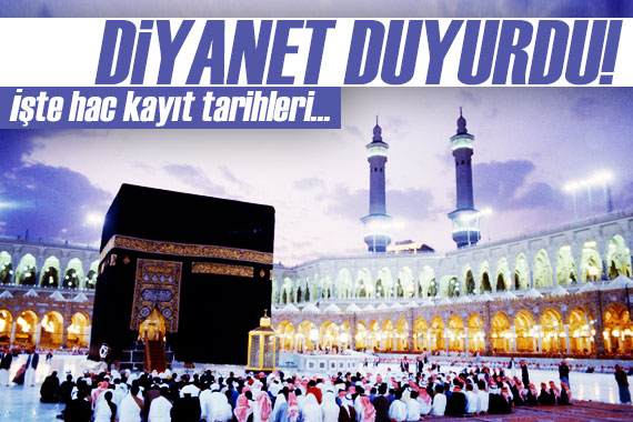 Diyanet ten 2023 hac kaydı tarihiyle ilgili açıklama