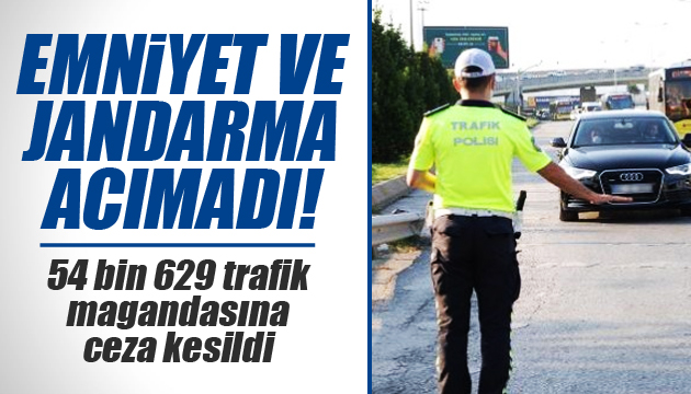 54 bin 629 kişiye çakar, makas ve drift cezası