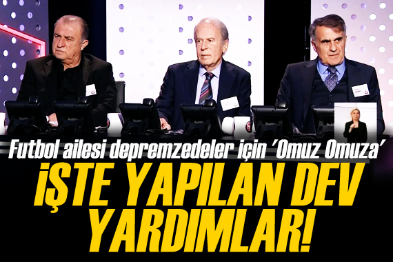 Futbol ailesi depremzedeler için  Omuz Omuza 