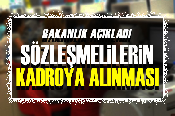 Sözleşmeli personelin memur kadrosuna atanmasıyla ilgili açıklama