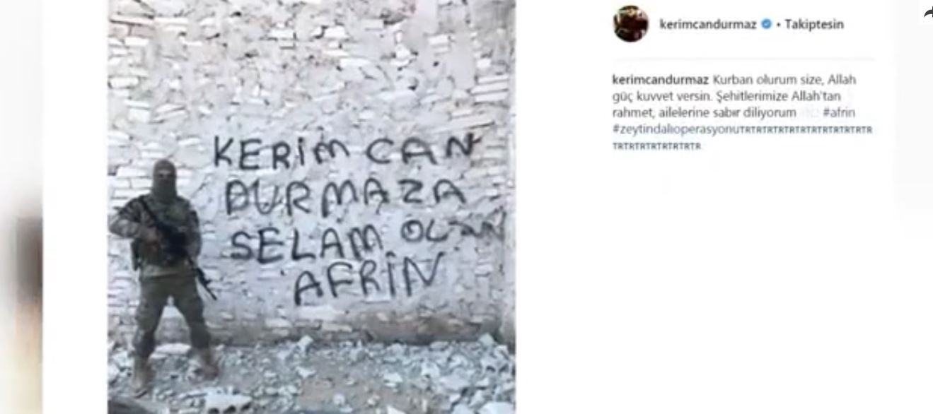Kerimcan a Afrin den selam var
