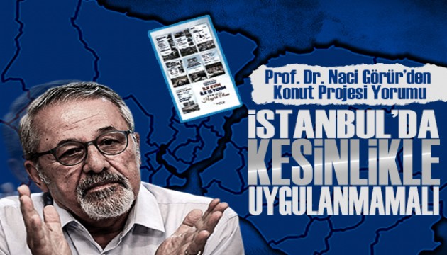 Prof. Dr. Naci Görür'den 'Sosyal Konut Projesi' ile ilgili dikkat çeken açıklama!
