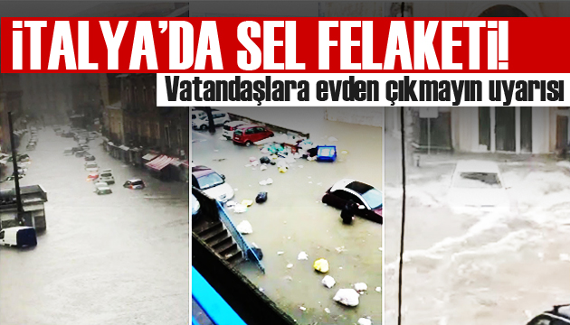 İtalya da sel felaketi!