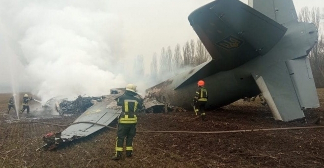 Ukrayna’nın askeri nakil uçağı düştü