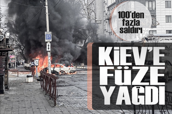 Rusya, Ukrayna nın Başkenti Kiev e 100 den fazla füzeli saldırı düzenledi