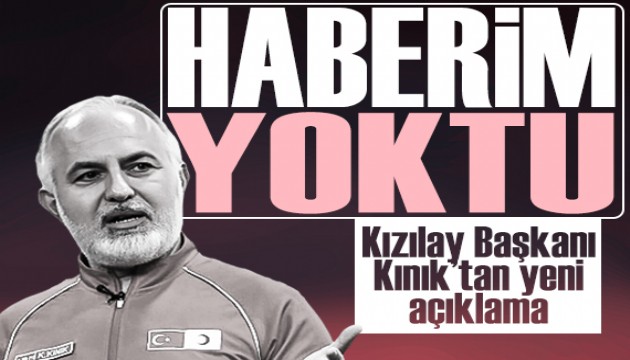 Kızılay Başkanı Kınık'tan çadır açıklaması: 'Haberim olsa sattırmazdım'