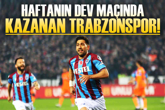 Trabzonspor, Başakşehir i tek golle geçti