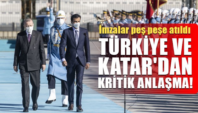 Türkiye ve Katar'dan kritik anlaşma! İmzalar peş peşe atıldı