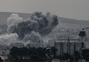 Kobani deki IŞİD mevzileri bombalandı!