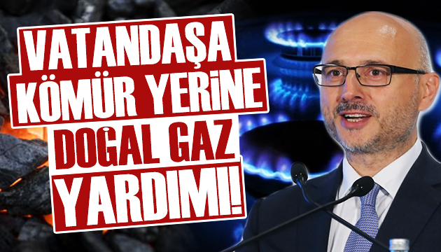 Kömür yerine doğal gaz yardımı