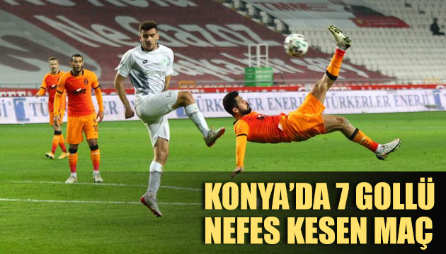 Konya da 7 gollü nefes kesen maç