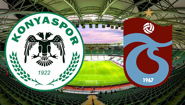 Konyaspor - Trabzonspor 11 leri belli oldu