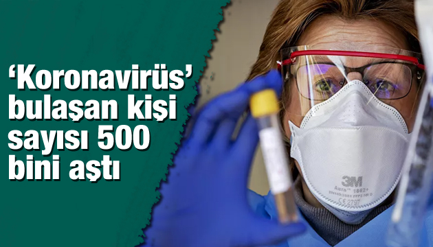 Koronavirüs bulaşan kişi sayısı 500 bini aştı!