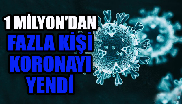 1 milyon dan fazla kişi koronayı yendi