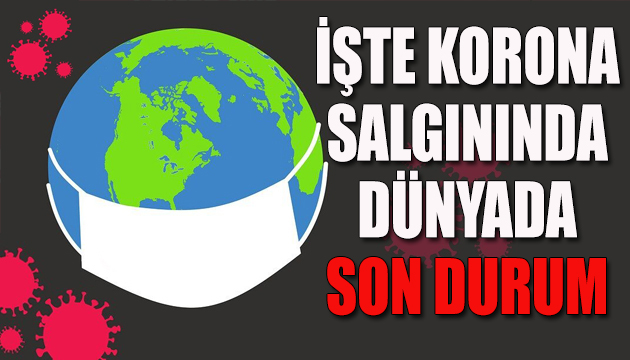 Korona virüs salgınında dünyada son durum (12 Nisan 2020 Pazar)