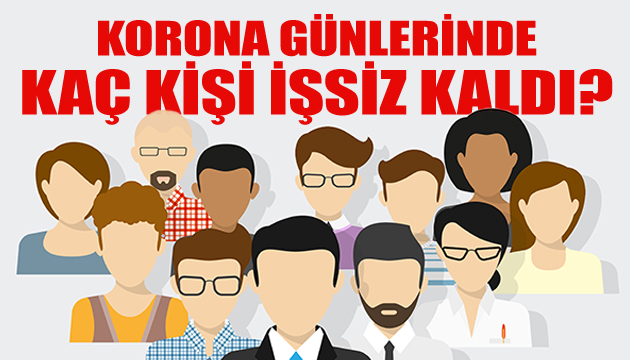 Korona günlerinde kaç kişi işsiz kaldı?