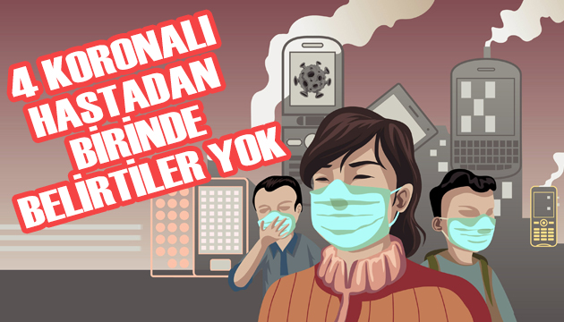 4 korona virüs hastasından birinde belirtiler yok