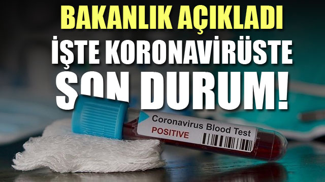 Bakanlık açıkladı: İşte Koronavirüste son durum