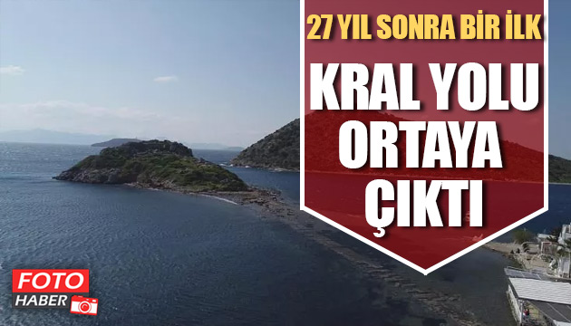 Tavşan Adası ndaki kral yolu 27 yıl sonra ortaya çıktı