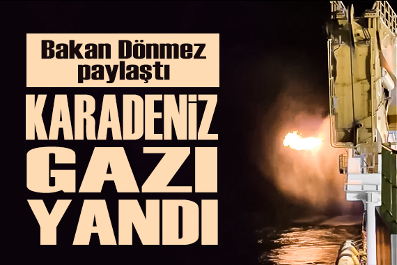 Bakan Dönmez, Karadeniz gazının yakma testlerinden görüntü paylaştı